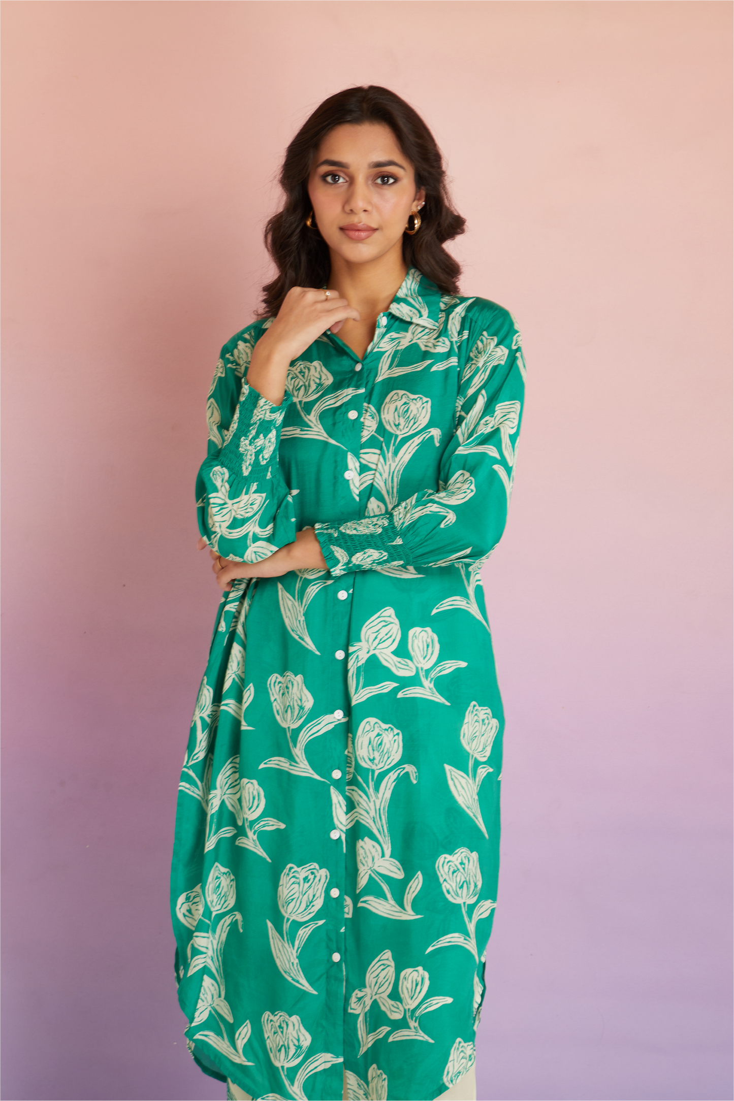 Noor Button Down Tunic Set